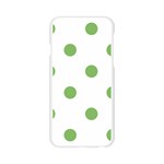 Polka Dots - Dollar Bill Green on White Apple iPhone 6/6S Silicone Case (Transparent)