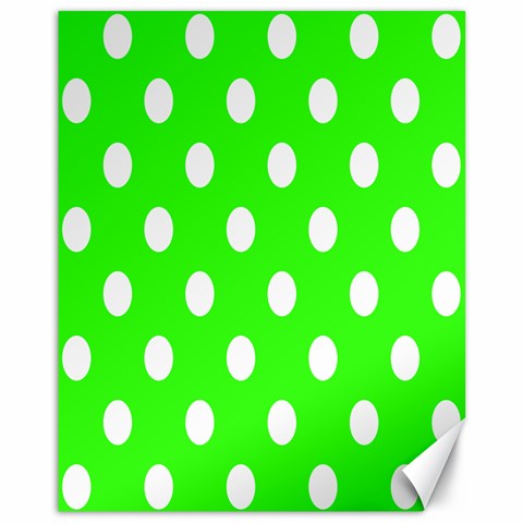 Polka Dots 10.95 x13.48  Canvas - 1