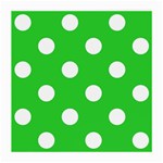 Polka Dots - White on Lime Green Medium Glasses Cloth