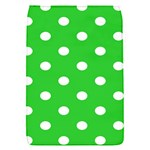 Polka Dots - White on Lime Green Removable Flap Cover (S)