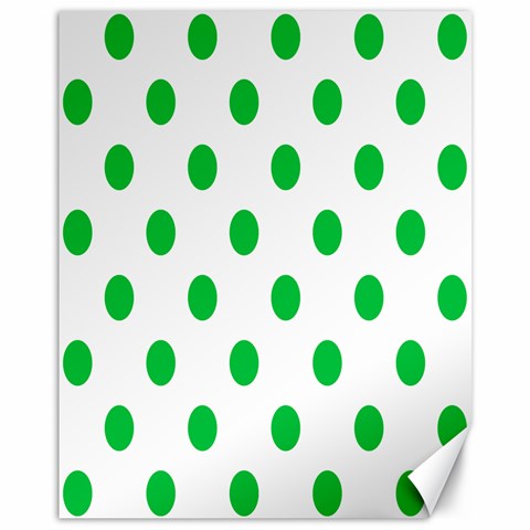 Polka Dots 10.95 x13.48  Canvas - 1