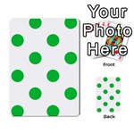 Polka Dots - Dark Pastel Green on White Multi-purpose Cards (Rectangle)