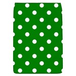 Polka Dots - White on Green Removable Flap Cover (L)