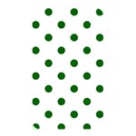 Polka Dots - Dark Green on White Memory Card Reader (Rectangular)