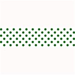 Polka Dots - Dark Green on White Medium Bar Mat