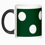 Polka Dots - White on Forest Green Morph Mug