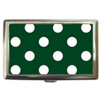 Polka Dots - White on Forest Green Cigarette Money Case