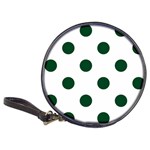 Polka Dots - Forest Green on White Classic 20-CD Wallet