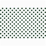 Polka Dots - Forest Green on White Collage 12  x 18 