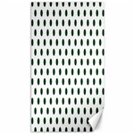 Polka Dots - Forest Green on White Canvas 40  x 72 