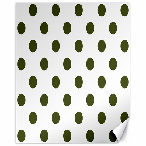 Polka Dots 10.95 x13.48  Canvas - 1