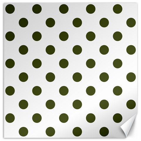 Polka Dots 11.4 x11.56  Canvas - 1