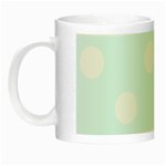 Polka Dots - White on Bubbles Cyan Night Luminous Mug