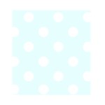 Polka Dots - White on Bubbles Cyan Greeting Card 4.5  x 6 