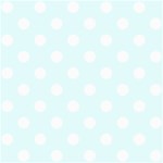 Polka Dots - White on Bubbles Cyan ScrapBook Page 8  x 8 