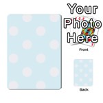 Polka Dots - White on Bubbles Cyan Multi-purpose Cards (Rectangle)