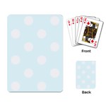 Polka Dots - White on Bubbles Cyan Playing Cards Single Design