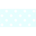 Polka Dots - White on Bubbles Cyan YOU ARE INVITED 3D Greeting Card (8x4)