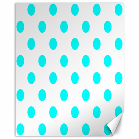 Polka Dots 10.95 x13.48  Canvas - 1