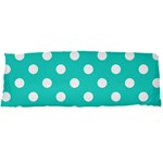 Polka Dots - White on Turquoise Body Pillow Case Dakimakura (Two Sides)