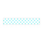 Polka Dots - Electric Blue on White Flano Scarf (Mini)