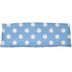 Polka Dots - White on Baby Blue Body Pillow Case (Dakimakura) (One Side)