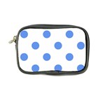 Polka Dots - Cornflower Blue on White Coin Purse