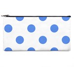 Polka Dots - Cornflower Blue on White Pencil Case