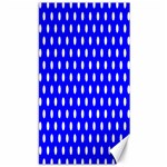 Polka Dots - White on Blue Canvas 40  x 72 