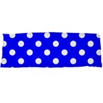 Polka Dots - White on Blue Body Pillow Case Dakimakura (Two Sides)