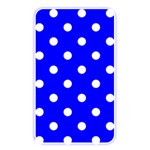 Polka Dots - White on Blue Memory Card Reader (Rectangular)