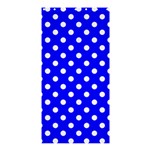 Polka Dots - White on Blue Shower Curtain 36  x 72  (Stall)