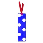 Polka Dots - White on Blue Small Book Mark