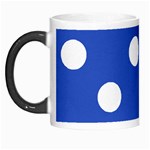 Polka Dots - White on Cerulean Blue Morph Mug