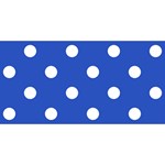 Polka Dots - White on Cerulean Blue YOU ARE INVITED 3D Greeting Card (8x4)