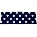 Polka Dots - White on Oxford Blue Body Pillow Case Dakimakura (Two Sides)