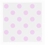 Polka Dots - Pale Thistle Violet on White Medium Glasses Cloth