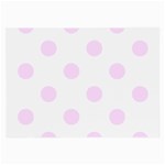 Polka Dots - Pale Thistle Violet on White Large Glasses Cloth