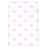 Polka Dots - Pale Thistle Violet on White Removable Flap Cover (S)