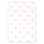 Polka Dots - Pale Thistle Violet on White Removable Flap Cover (L)