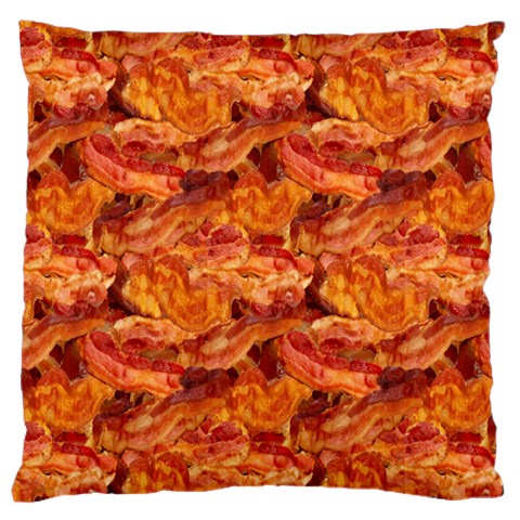 Pizza & Bacon Standard Flano Cushion Case (Two Sides) from ArtsNow.com Back