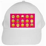 Emoji Pink White Cap