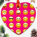 Emoji Pink Ornament (Heart)