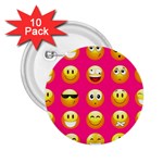 Emoji Pink 2.25  Button (10 pack)