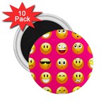 Emoji Pink 2.25  Magnet (10 pack)