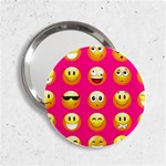 Emoji Pink 2.25  Handbag Mirror