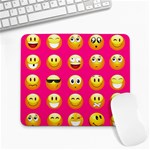 Emoji Pink Large Mousepad