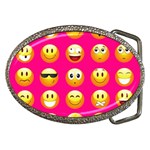 Emoji Pink Belt Buckle