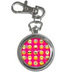 Emoji Pink Key Chain Watch