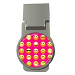 Emoji Pink Money Clip (Round)